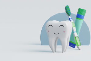 dental hygiene concept with tooth